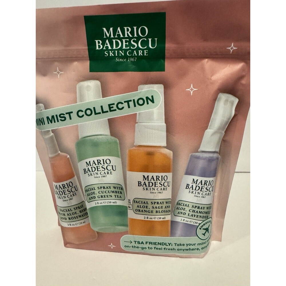 Mario Badescu 4 Facial Spray Rose Water Cucumber Lavender Orange Blossom 2oz New